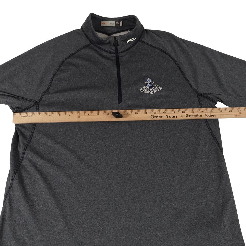 Portmarnock Golf Club KJUS Performance UPF 50+ 1/4 Zip Pullover Men's 56 2XL - Picture 3 of 7